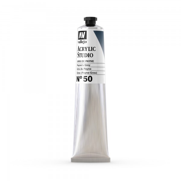 Acrylic Studio Vallejo Tube 58ml Number 50 Color Payne Gray