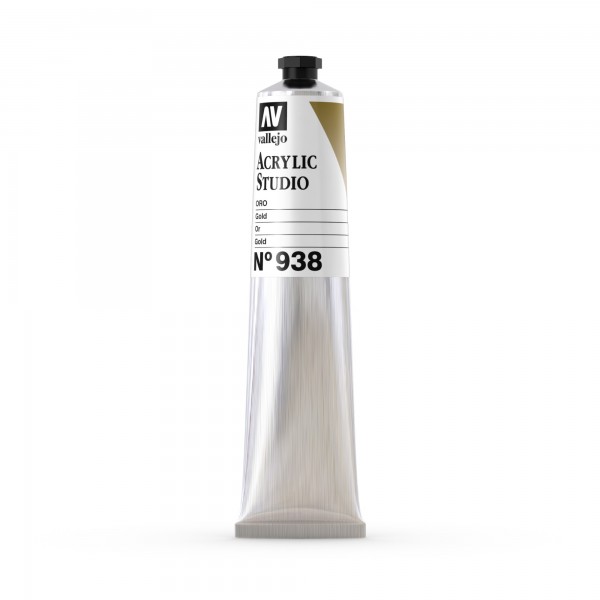 Acryl Studio Vallejo Tube 58ml Nummer 938 Farbe Gold