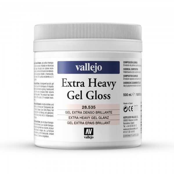 Vallejo Extra Dense Shiny Gel Number 28 535 500ml