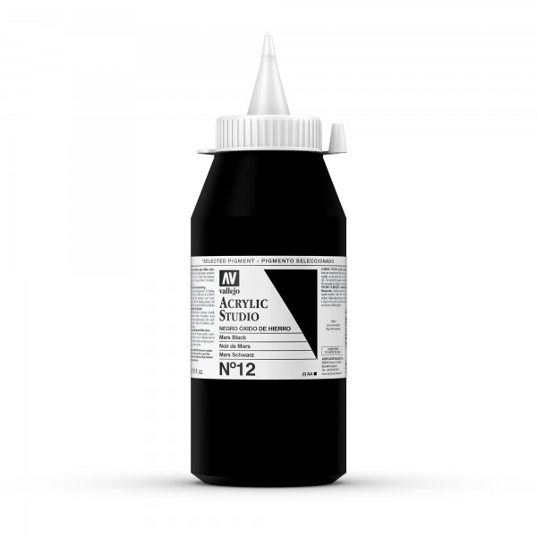 Acrylic Studio Vallejo 1L Anzahl 12 Farbe Eisenoxid Schwarz