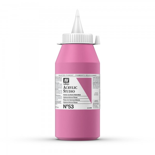 Acrylic Studio Vallejo 1L Number 53 Color Pink Quinacridone