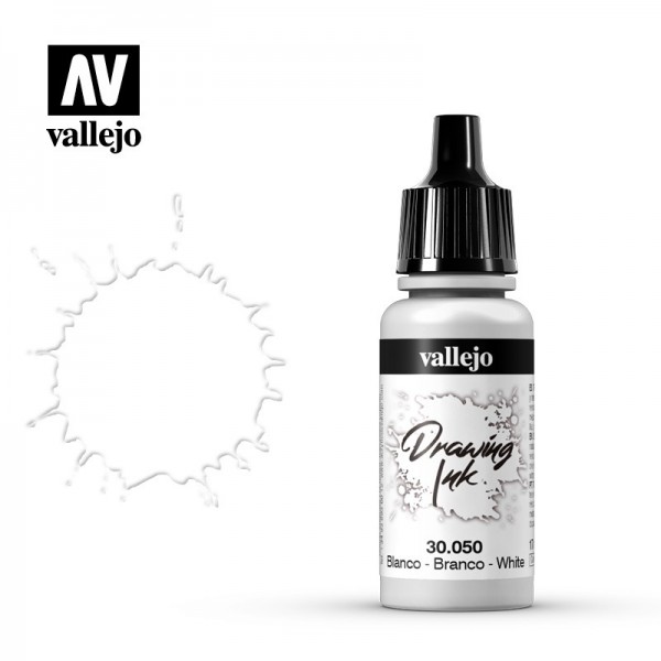 Vallejo Zeichentusche nº 30050 Weiß 17ml