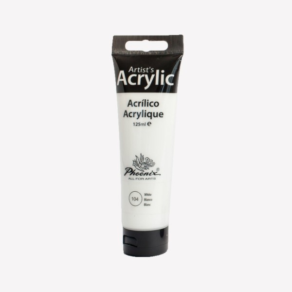 Acrylic Studio Phoenix Arts 125ml Number 104 Color White