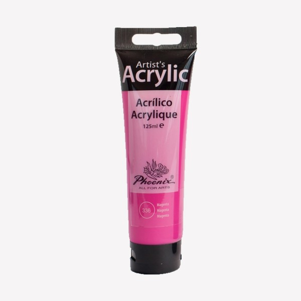 Acrílico Studio Phoenix Arts 125ml Número 336 Color Magenta