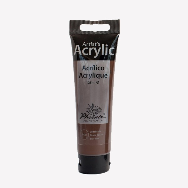 Acrylic Studio Phoenix Arts 125ml Number 690 Color Rust Brown