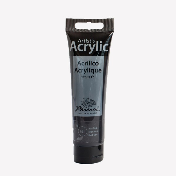 Acrylic Studio Phoenix Arts 125ml Number 791 Color Black Ivory