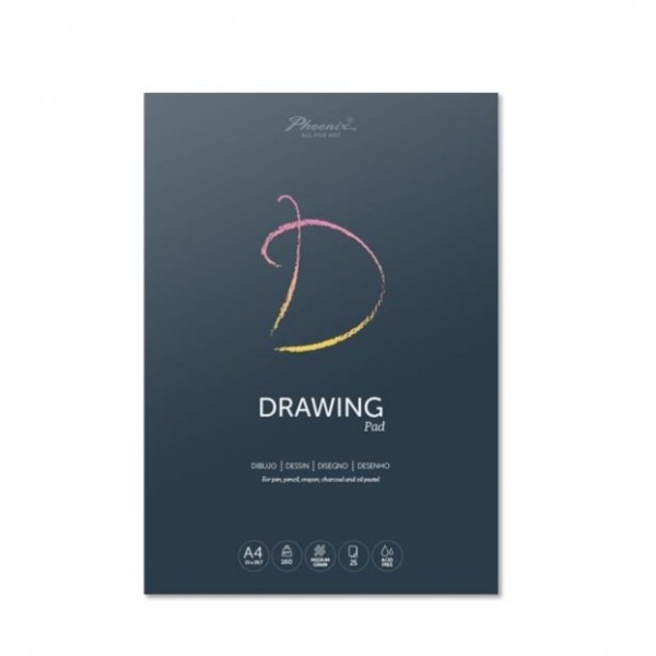 Phoenix Arts Multi-technique Drawing Pad 160gr A3 25 Sheets Medium Grain