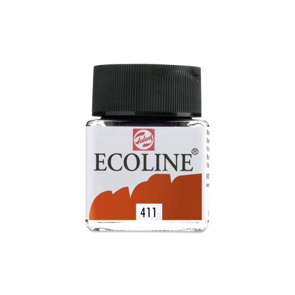 Acuarela Líquida Ecoline Talens Número 411 Color Tierra Siena Tostada 30ml