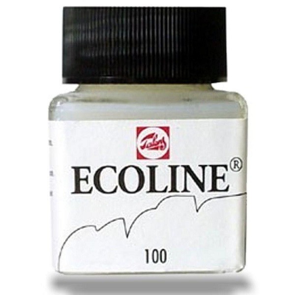 Acuarela Líquida Ecoline Talens Número 100 Color Blanco 30ml