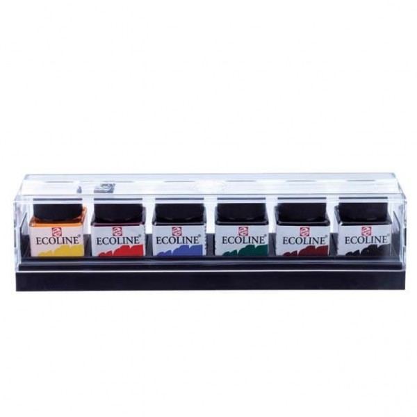 Acuarela Líquida Ecoline Talens Set 6 colores x 30ml