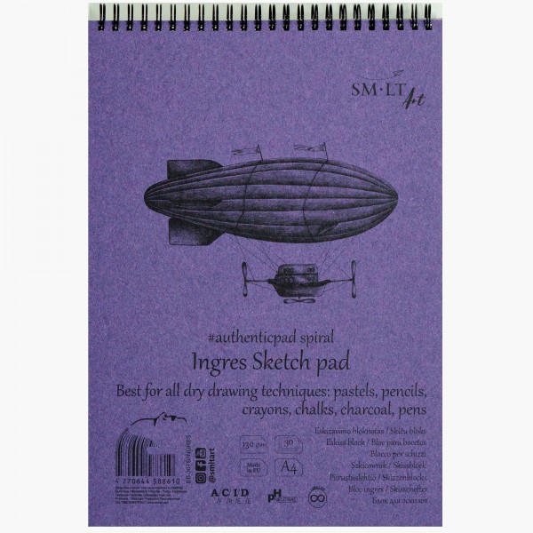 Smlt Art Bloc en espiral Ingress Sketch authenticpad 130gr A4 30 Hojas