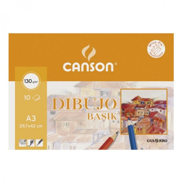 Canson Guarro Zeichnungspapier Basik 150gr A3 10 Blatt