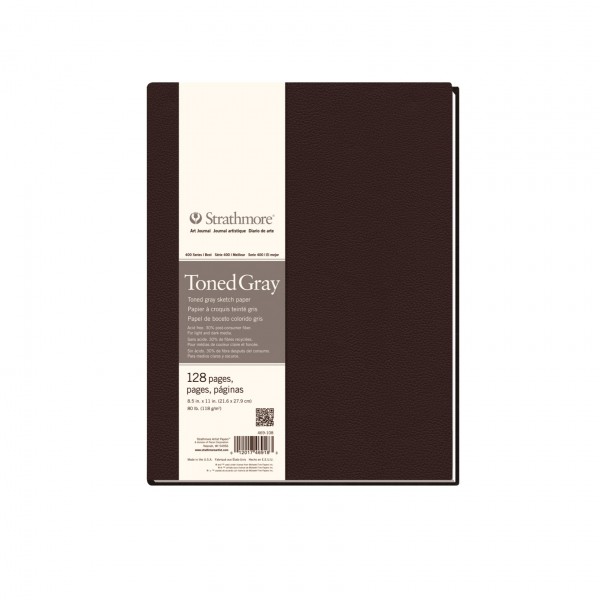 Strathmore Art Journal Series 400 Shades of Grey 118gr 21 6x27 9cm 128 Sheets