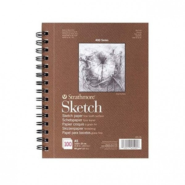 Strathmore Skizzenblock Sketch Series 400 89gr 21x29 7cm 100 Blatt Feinkörnig