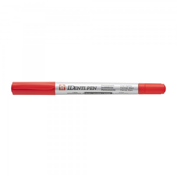 Sakura Talens IdentiPen Permanent Double Point Pen Color Red