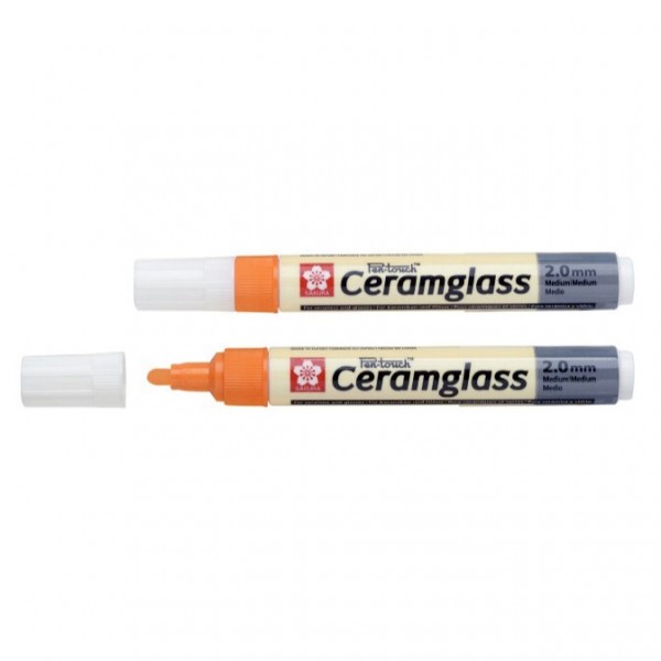 Sakura Talens Ceramic and glass marker PenTouch CeramGlass Medium Tip 2.0 mm Color Orange