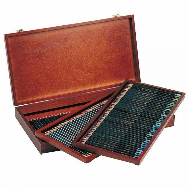 Derwent Wooden Box 120 colored pencils 120 Artists