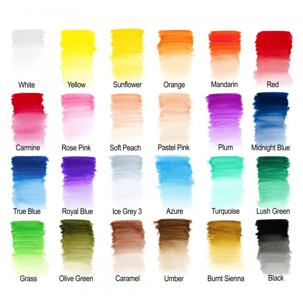 Winsor & Newton Caja de Lápices Lápices de acuarela 24 lápices
