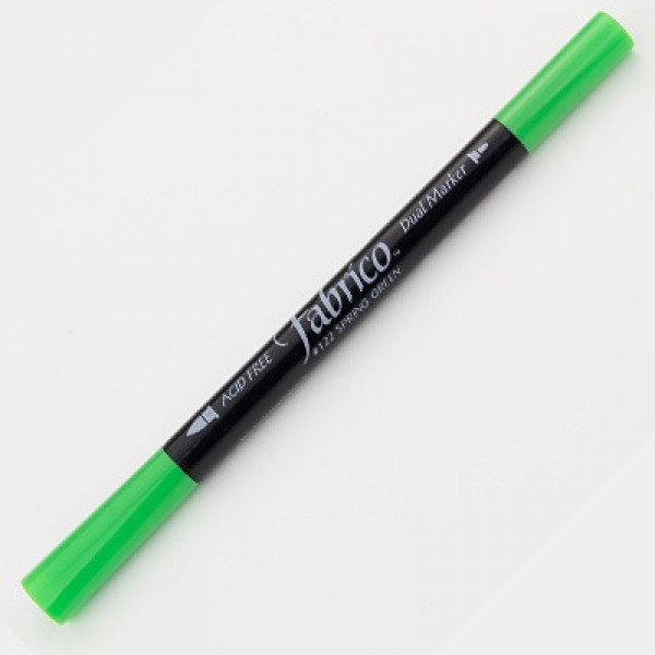 Fabrico Filzstift für Textilien Doppelter Marker Nummer 122 Farbe Spring Green