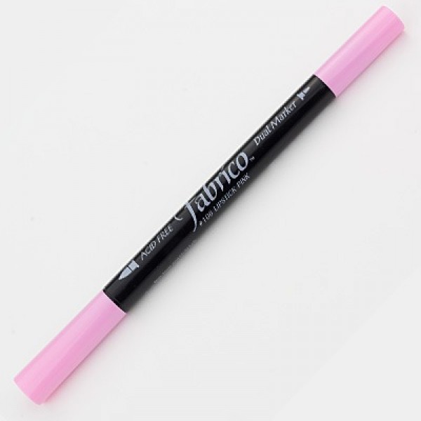 Fabrico Rotulador para textil Doble marcador Número 106 Color Rosado Lápiz Labial