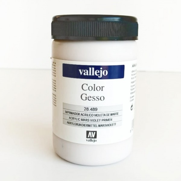 Gesso acrílico violeta de Marte Vallejo Número 28 489 500ml