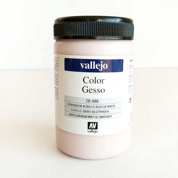 Gesso acrílico rojo de Marte Vallejo Número 28 486 500ml