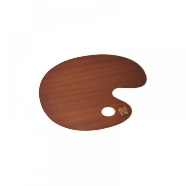 Talens Oval Wooden Palette 25x35cm