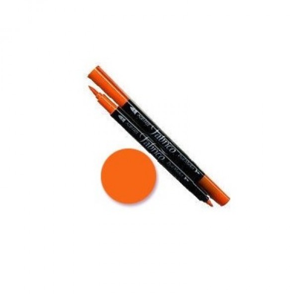 Fabrico Textilmarker Doppelmarker Nummer 112 Farbe Tangerine