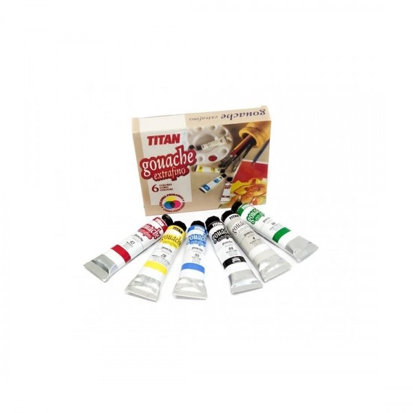 Titan Set 6 extra feine Gouache-Farben