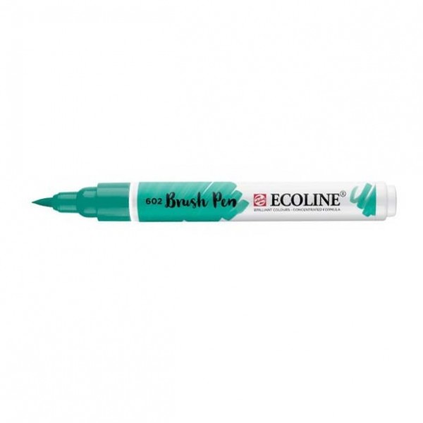 Talens Rotulador Brush Pen Ecoline Número 602 Color Verde Oscuro