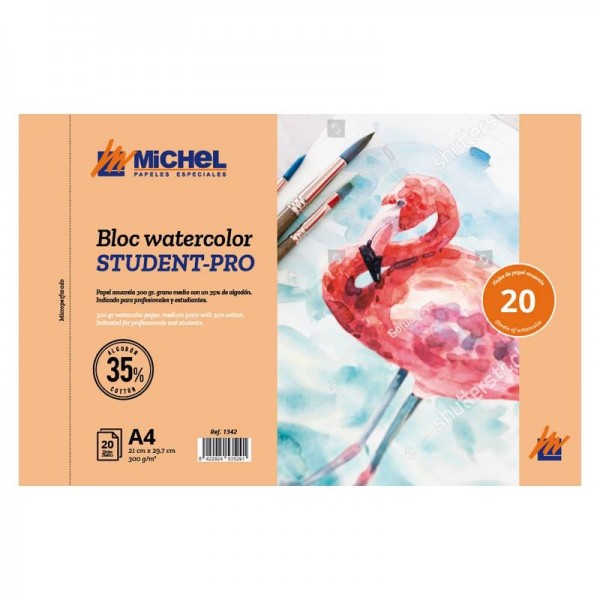 Michel Bloc para acuarela A4 Student Pro 300G 20H