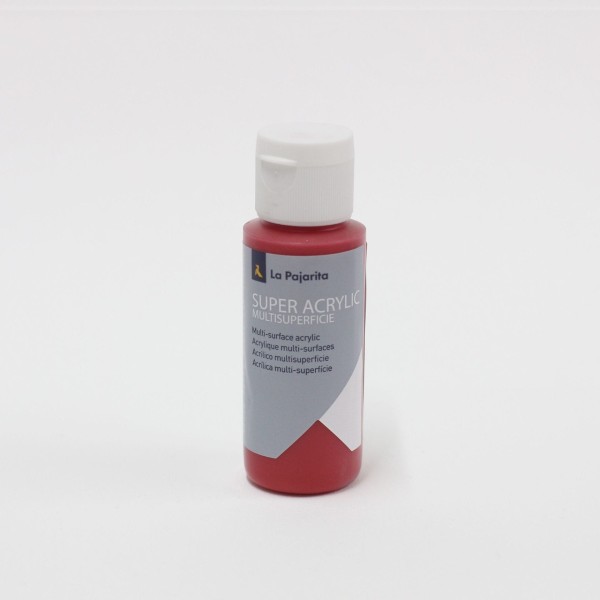 La Pajarita Paint 178176 Super Acrylic A-08 Red 60ml