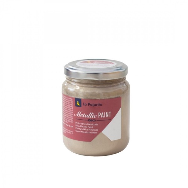 La Pajarita Metallic Acrylfarbe auf Wasserbasis MEP-04 Royal Gold 175ml