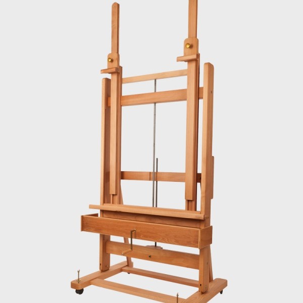 Mabef Studio Easel M/06 Large with Rack and Wheels Assembled, Adjusted and Tested