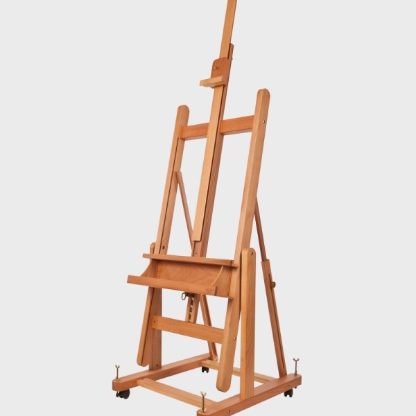 Mabef Studio Easel M/06 Large with Rack and Wheels Assembled, Adjusted and Tested