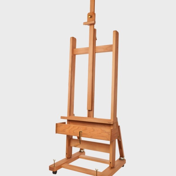 Mabef Studio Easel M/06 Large with Rack and Wheels Assembled, Adjusted and Tested