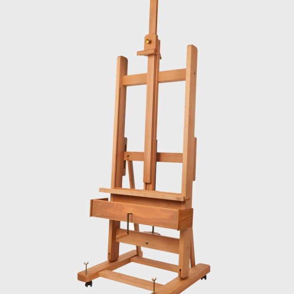 Mabef Studio Easel M/06 Large with Rack and Wheels Assembled, Adjusted and Tested