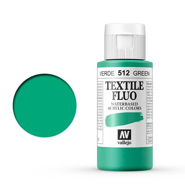 Pintura Textil Vallejo 512 Color Verde 60 ml