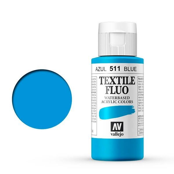 Pintura Textil Vallejo 511 Color Azul 60 ml