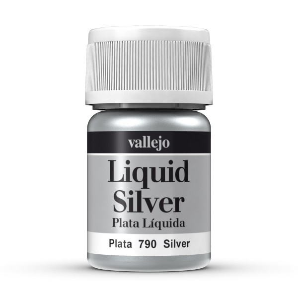 Vallejo - Pintura Liquid Silver - Plata Líquida nº 790 - Plata - 35ml