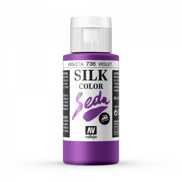 Pintura Para Seda Silk Color Vallejo Número 736  - Color: Violeta - 60ml