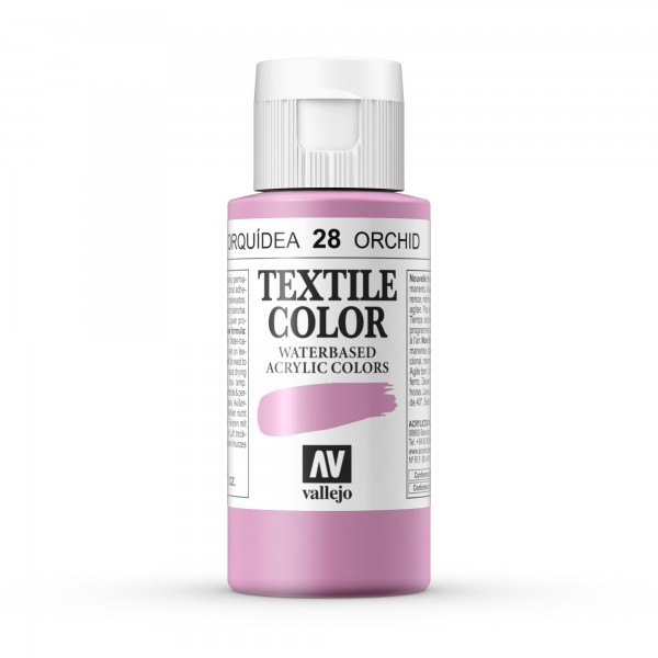 Vallejo Color Textile Paint Number 28 Color Orchid 60ml