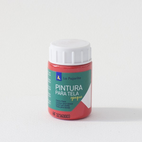 Pintura Textil La Pajarita TO-06 Rojo 35 ml