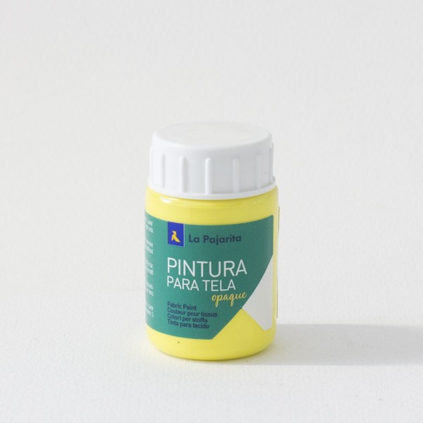 Pintura Textil La Pajarita TO-02 Amarillo Limón 35 ml