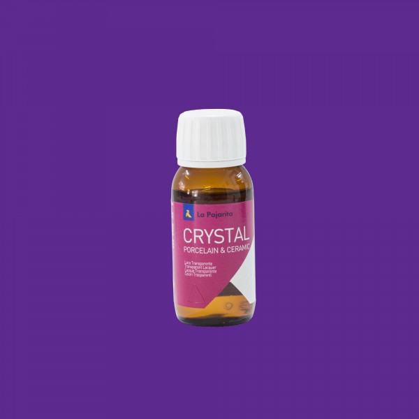 La Pajarita Kristalllack für Porzellan und Keramik C-07 Violett 50 ml