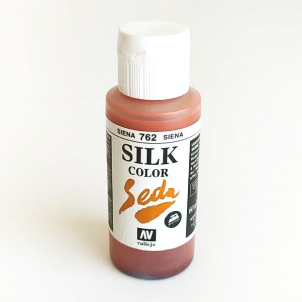 Pintura Para Seda Silk Color Vallejo Número 762  - Color: Siena - 60ml