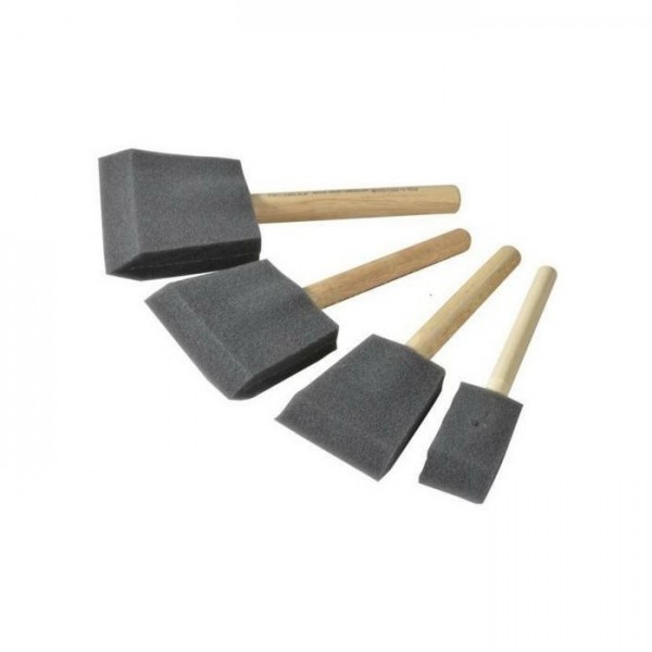 Art Creation Set 4 flat foam brushes