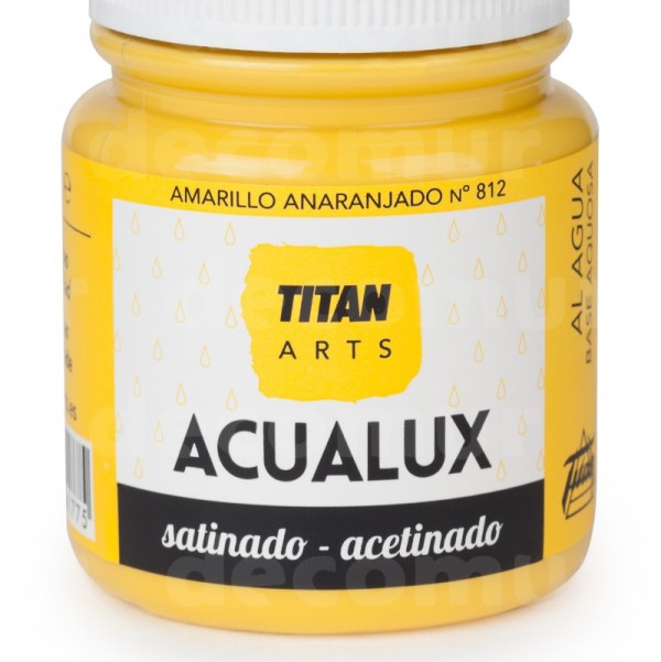 Titan Acualux Satinado 100ml Amarillo Anaranjado 812