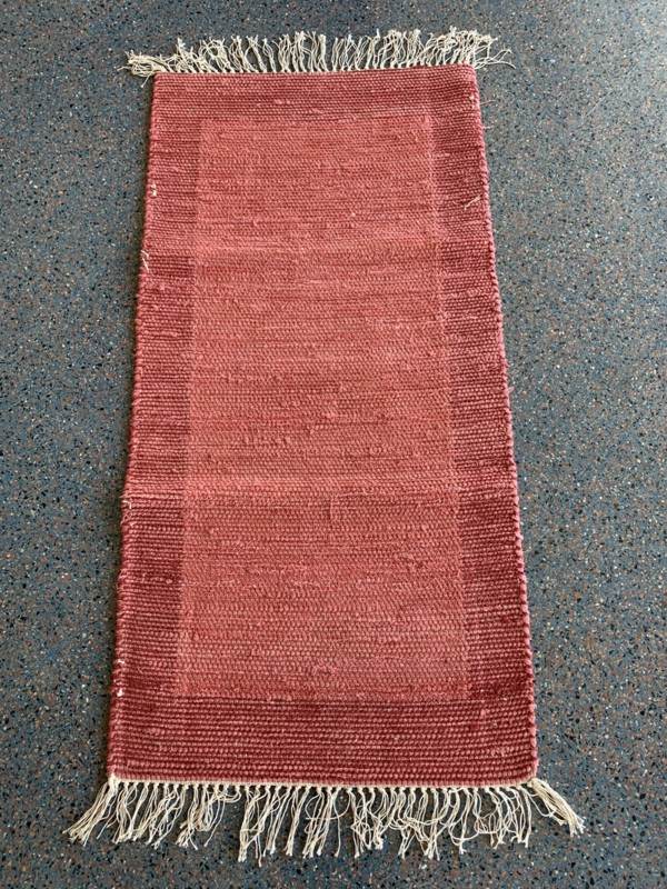 Cotton rug cotton rugs Red 2 60x120cm 100% Cotton