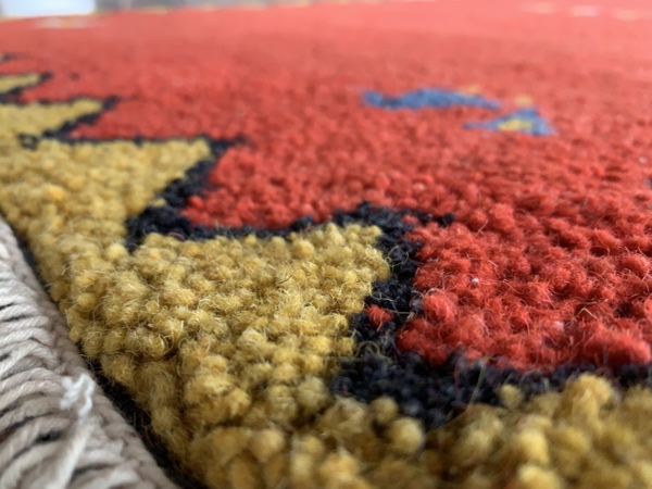 Gabhe Alfombra India C 140x70cm Hecha a mano 100% Lana